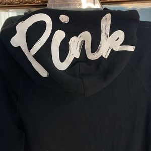 Victoria Secret Vintage Pink hooded zip up size small
